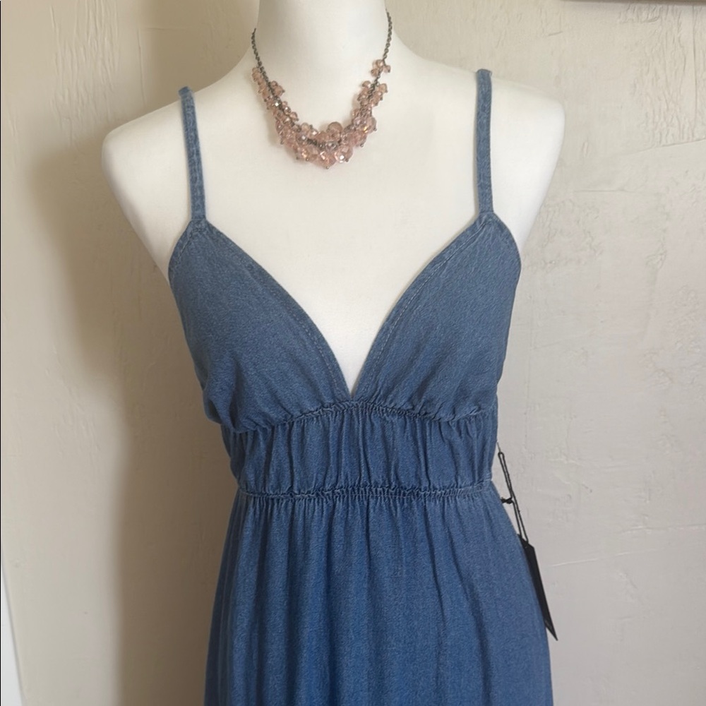 Denim Ombre Maxi Dress - Picture 2 of 12
